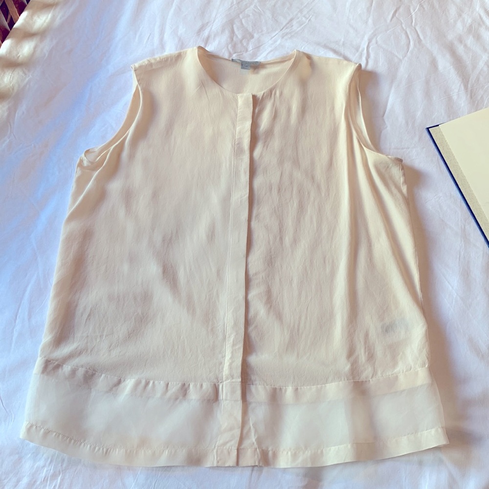 COS Cream Sleeveless Blouse